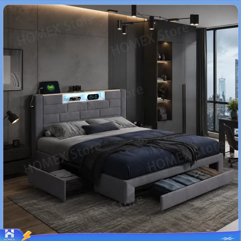 Gas Lift Storage Bed Hydraulic - Struttura per letto matrimoniale da 5
