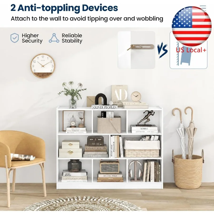 Storage - Libreria a 8 scomparti, ideale per
