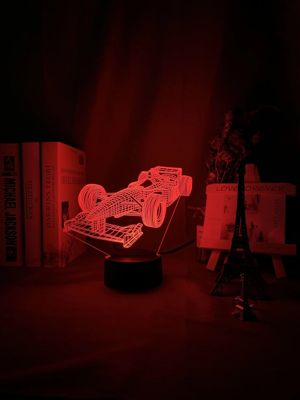 F1 Formula 1 Auto da corsa 3d  - Floating Nightstand With Led Light recensione e prezzo