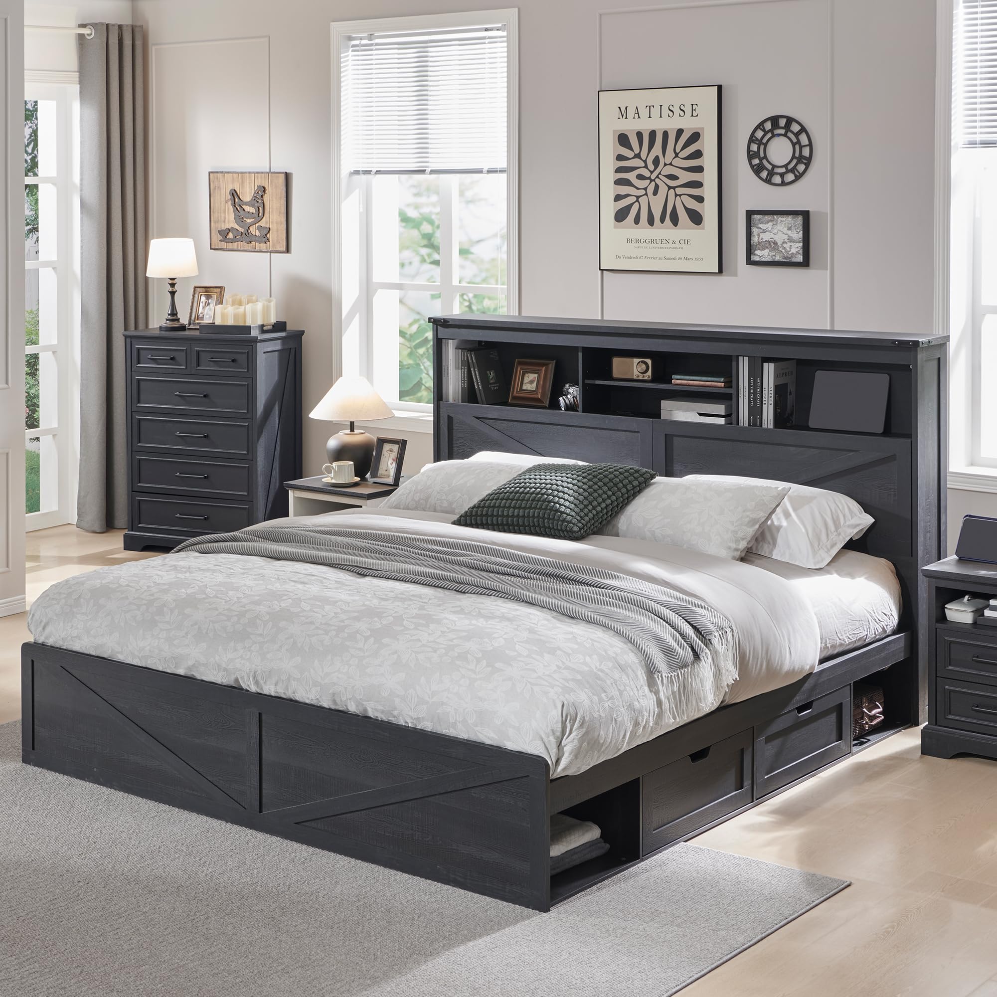 Struttura letto matrimoniale i - King Size Bed Frame With Storage Drawers recensione e prezzo