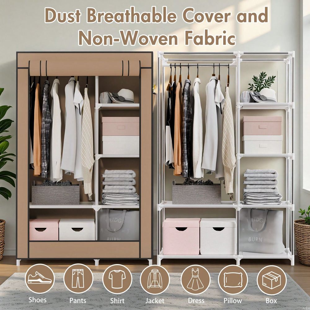 Armadio per appendere vestiti, - Wardrobe Closet Portable Fabric Cover recensione e prezzo