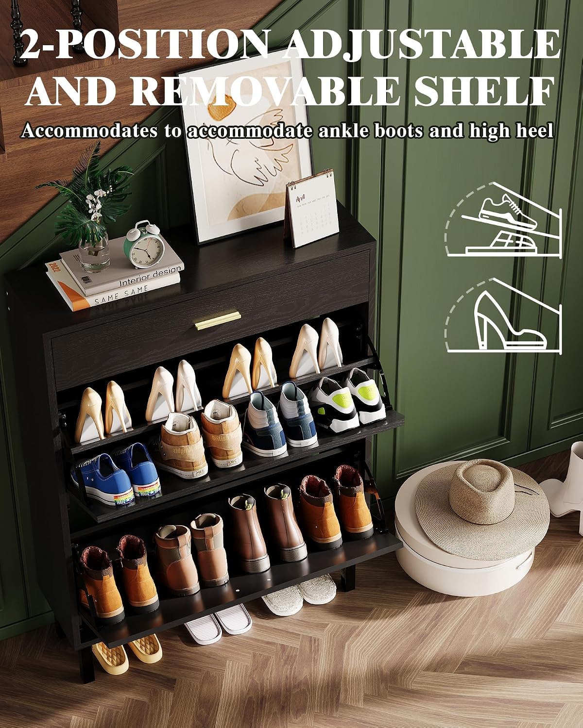 Mobiletto Portascarpe Sottile  - Shoe Rack Cabinet Narrow Entryway recensione e prezzo