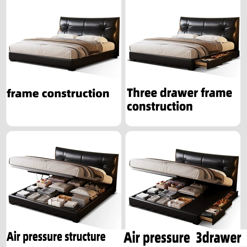 Letto in Pelle PU Nera Stile I - King Size Bed Frame With Storage Drawers recensione e prezzo